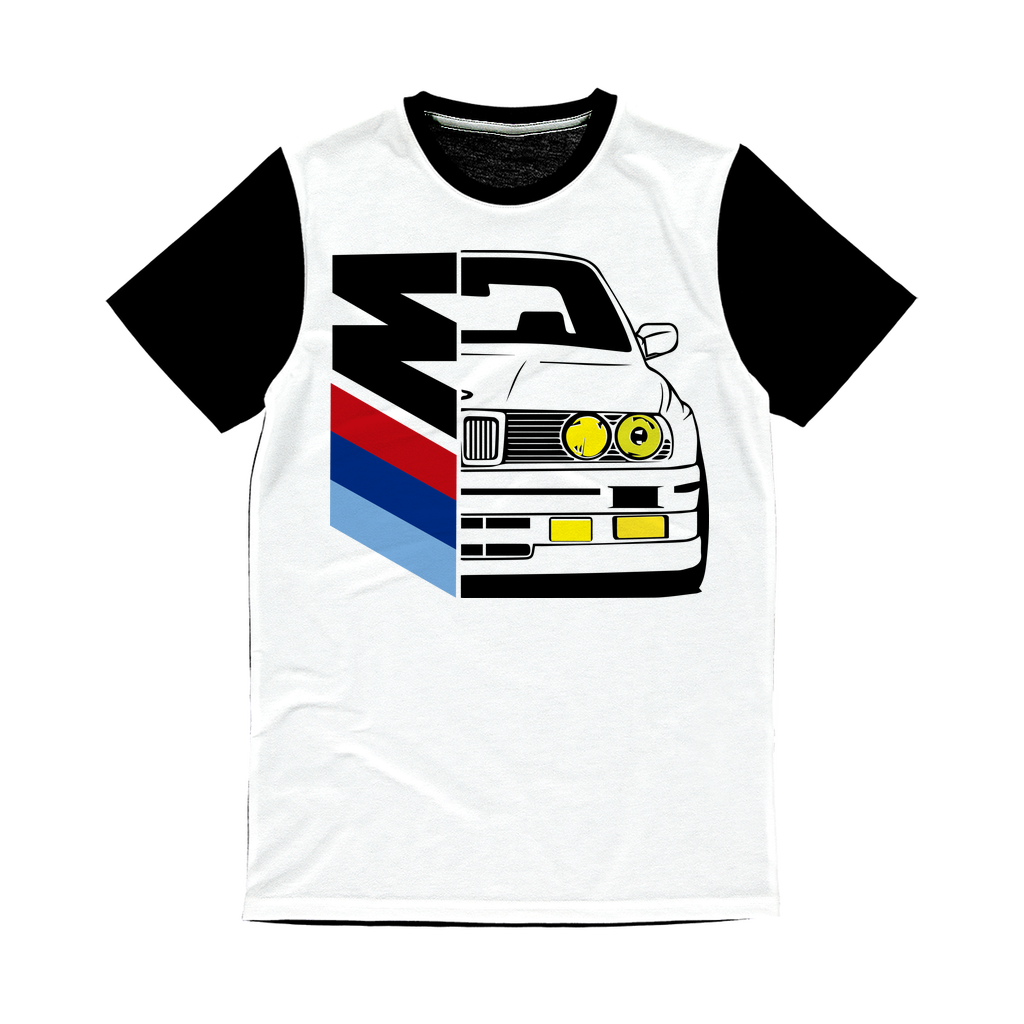 Bmw e30 Half Msport Classic Sublimation Panel T-Shirt